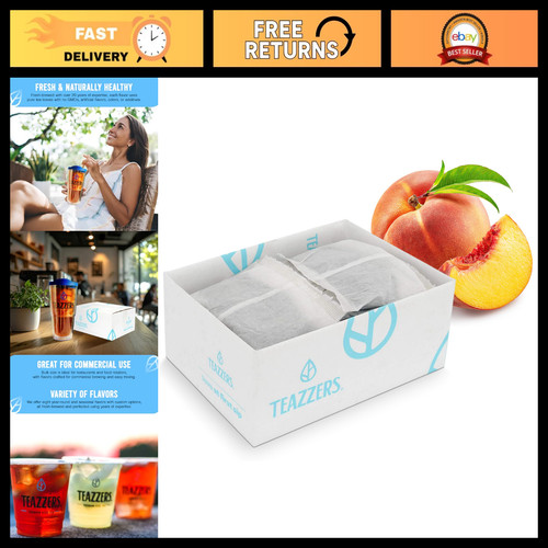 Premium peach black tea bags - black,
